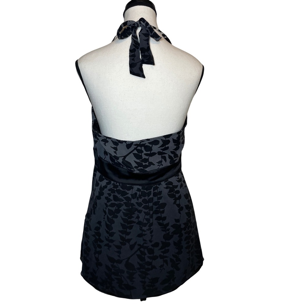 VTG Express Babydoll Halter Top Fairygrunge‎ Vamp Witchy Whimsygoth Silk Size 12 - Picture 2 of 12
